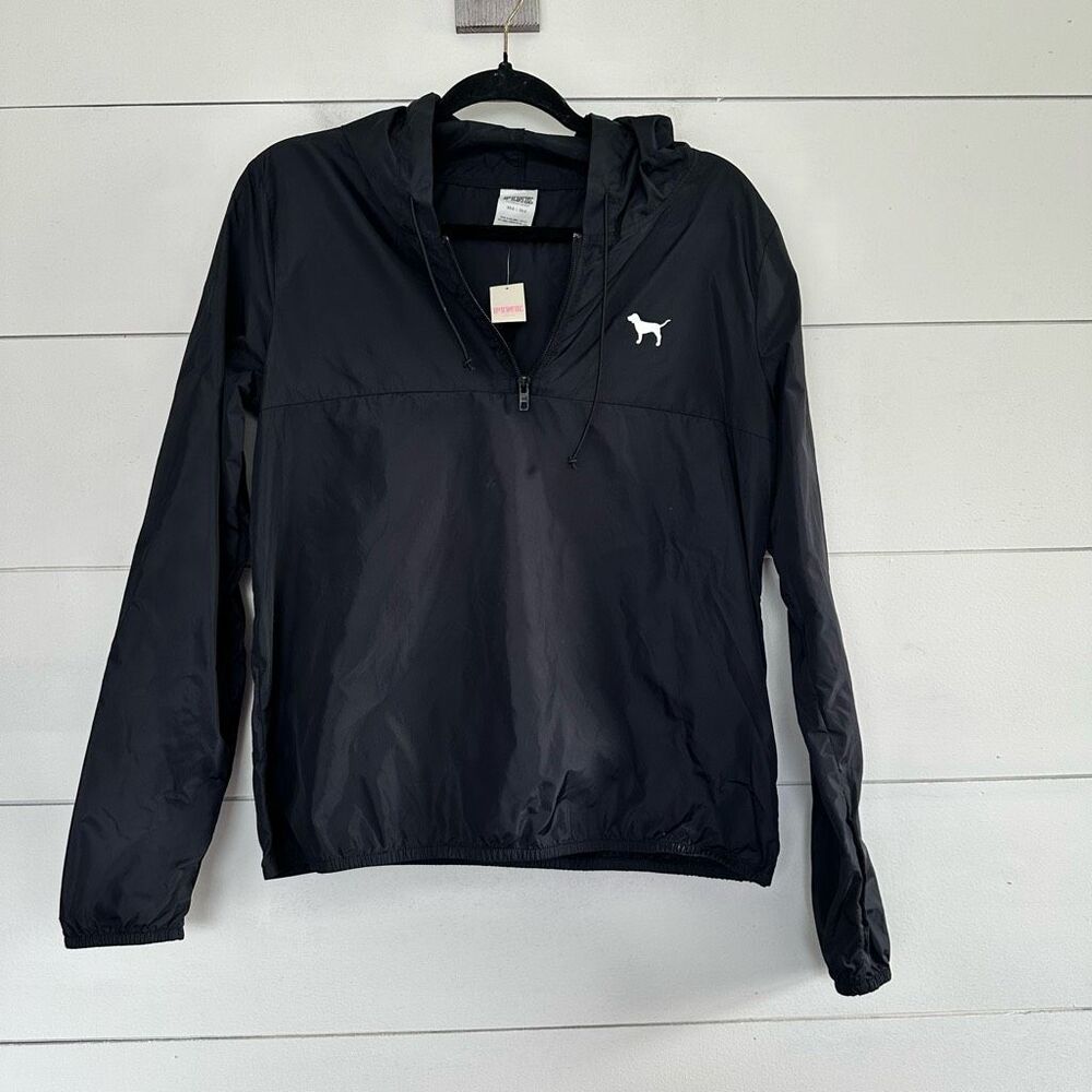 Victoria’s Secret Pink Women’s Extra Small Small Black Windbreaker New